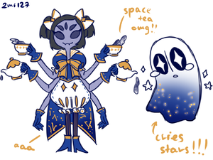 Outertale Muffet Napstablook.png