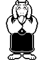 Undertale - Toriel (Shocked, Battle).png