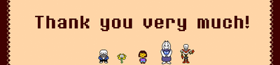Undertale Kickstarter artwork Thank You header.gif