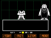 Undertale - Toriel screenshot staring at Froggit.png