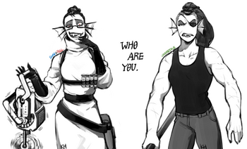 Swapfell - Undyne crossover - Kkhoppang.png