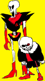 Underfell - Sans & Papyrus Design 1 (2015-10) - Fella.png