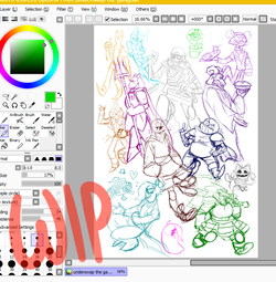 Underswap - The gang (WIP).png