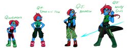 Quantumtale Undyne timeline.jpg