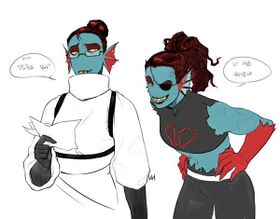 Swapfell Undyne & Underfell Undyne.jpg