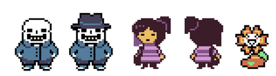 Swapswap - Sans, Frisk & Flowey - Maki.png