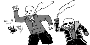 Underfell Sans & Underswap Papyrus (Ko-fi Waves) - Fella.png