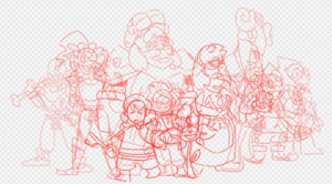 Split Swapswap - Main cast design sketch - Dunkly.png